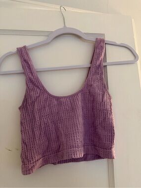 PacSun Lilac Textured Tank Top